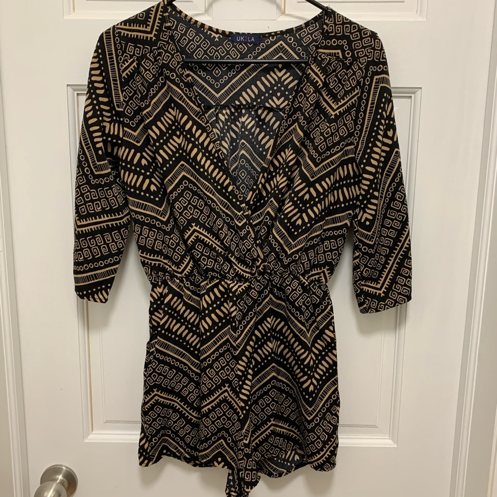 3/4 sleeve romper